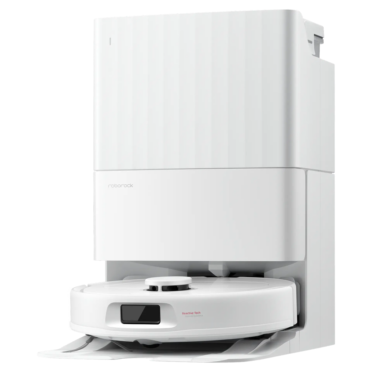 White — robot in dock, angle