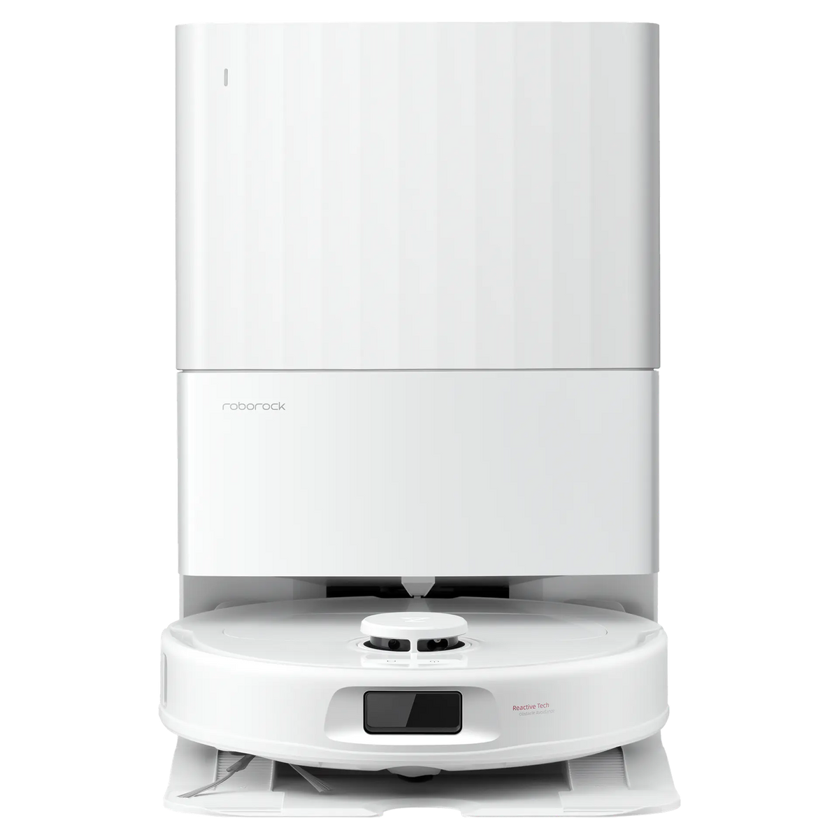 White — robot in dock, front
