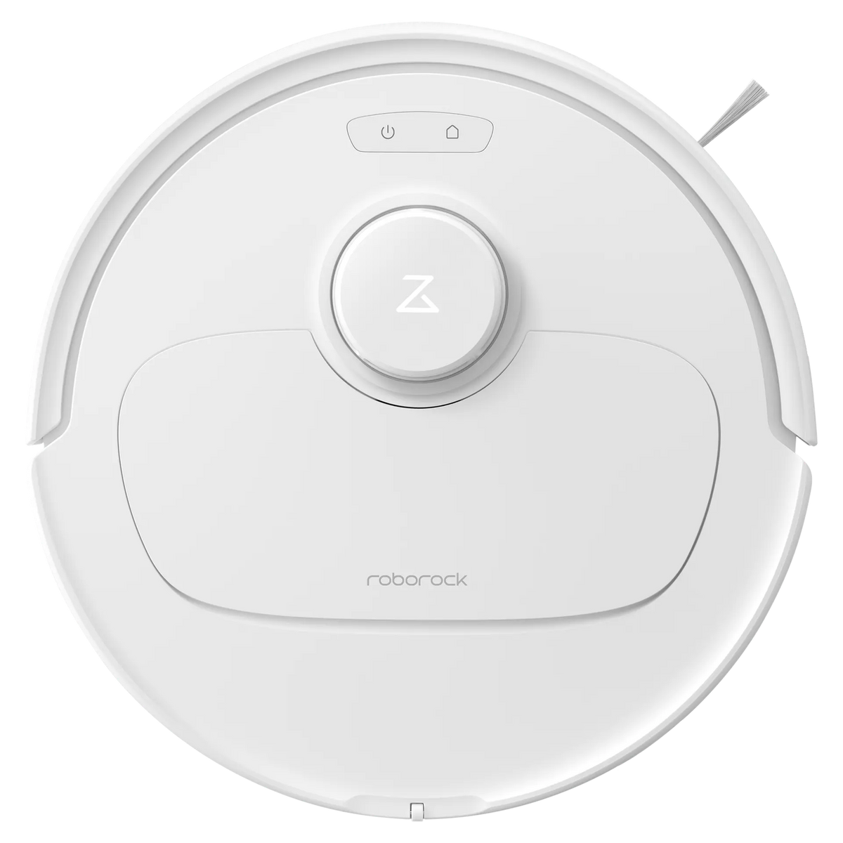 White — robot, top with side brush